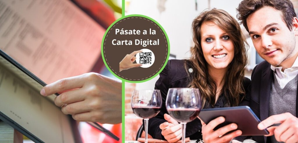 Clientes usando la carta digital